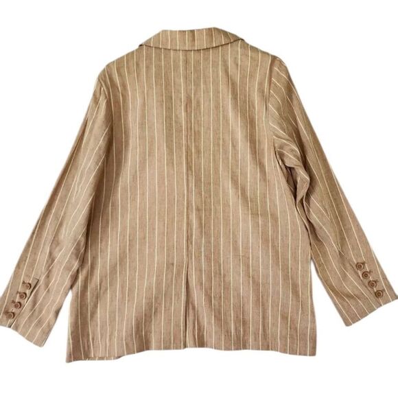 ✨HP✨Soft Surroundings Sunswept Stripe Sz Medium Blazer✨ - Picture 5 of 9